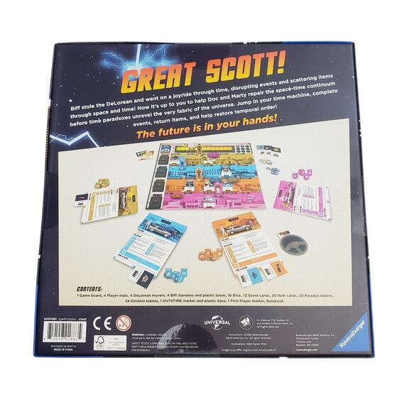 Back to the Future Dice Through Time Board Game NEW Sealed 10+ 2-4 Players - Picture 2 of 5